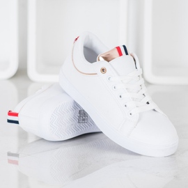 SHELOVET Sneakers Alla Moda Con Ecopelle bianca 1