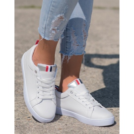 SHELOVET Sneakers Alla Moda Con Ecopelle bianca 2