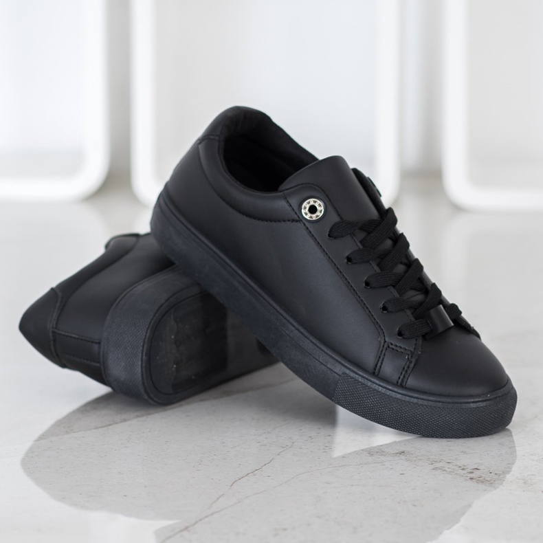 SHELOVET Sneakers Con Ecopelle nero 1