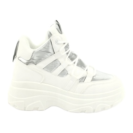 Evento Scarpe sportive alte 20BT26-3192 bianco argento 1