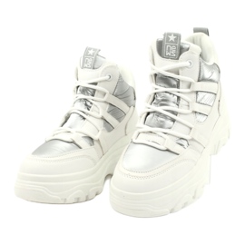 Evento Scarpe sportive alte 20BT26-3192 bianco argento 3