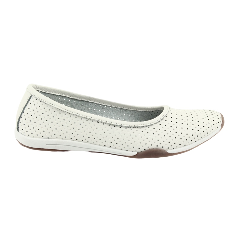 Ballerine bianche traforate Filippo 089 bianco 6