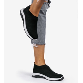 Scarpe slip-on sportive nere KK-211 nero 2