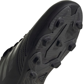 Adidas Predator 19.4 FxG Jr EF8989 scarpe da calcio nere nero 4