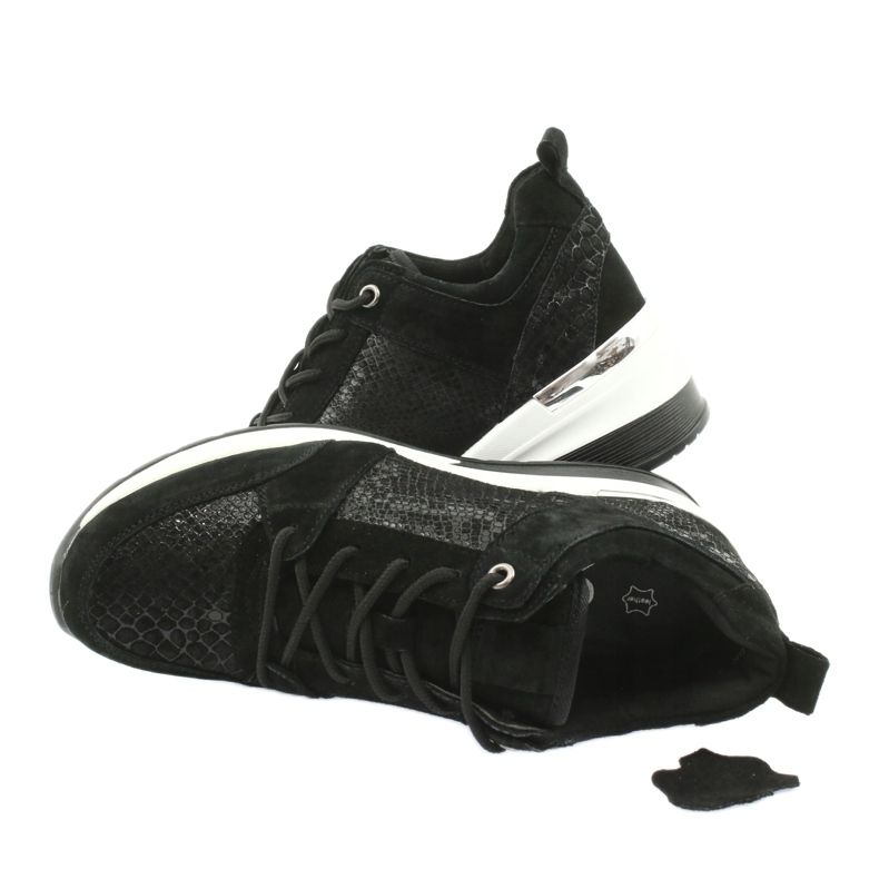 Scarpe sportive da donna allacciate Filippo DP1505/20 nere nero 4