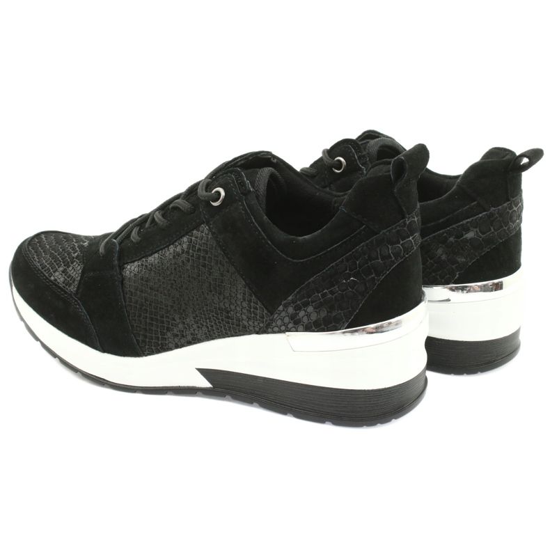 Scarpe sportive da donna allacciate Filippo DP1505/20 nere nero 5