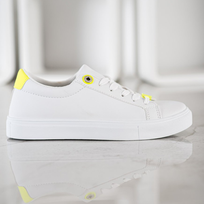 SHELOVET Sneakers Con Ecopelle bianca 2
