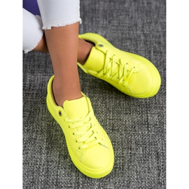SHELOVET Sneakers Con Ecopelle giallo 1