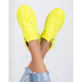 SHELOVET Sneakers Con Ecopelle giallo 2