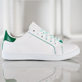SHELOVET Scarpe sportive alla moda bianco verde 2