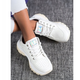SHELOVET Sneakers in ecopelle bianco 2