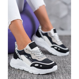 Kayla Sneakers Con Effetto Holo nero 1
