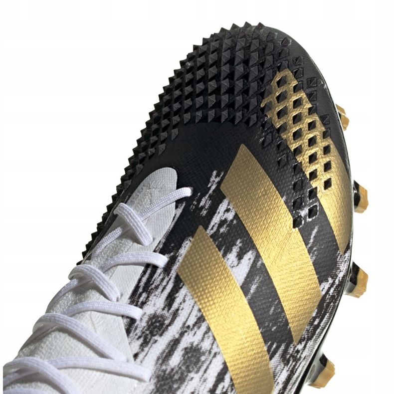 Scarpe da calcio Adidas Predator 20.1 Ag M FW9185 nero, bianco, nero, oro bianco 2