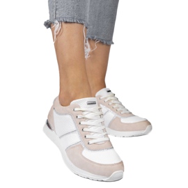 Scarpe sportive in ecopelle scamosciata rosa 6162-Y 1