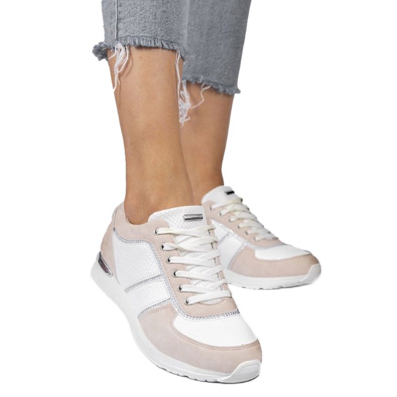 Scarpe sportive in ecopelle scamosciata rosa 6162-Y 1