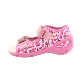 Scarpe per bambini Befado pu 065P143 beige rosa 2