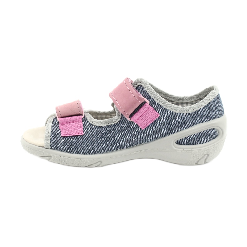 Scarpe per bambini Befado 065X145 blu navy rosa grigio 2