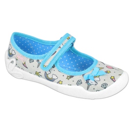 Scarpe per bambini Befado 114X391 blu grigio 1