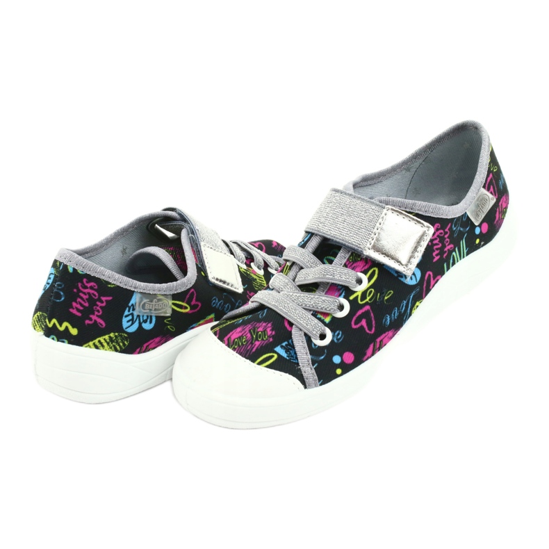 Scarpe per bambini Befado 251Q137 nero grigio multicolore 2