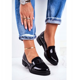 Mocassini da donna Lordsy in vernice nera Nicole 2589 nero 1