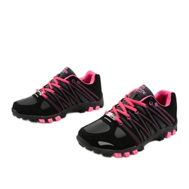 Trekking sportivo da donna nero W118 rosa 2