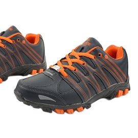 Trekking sportivo da donna grigio W118 arancia 1