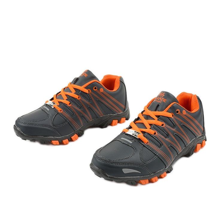 Trekking sportivo da donna grigio W118 arancia 2
