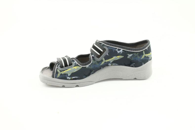 Scarpe per bambini Befado 969Y158 nero grigio 2