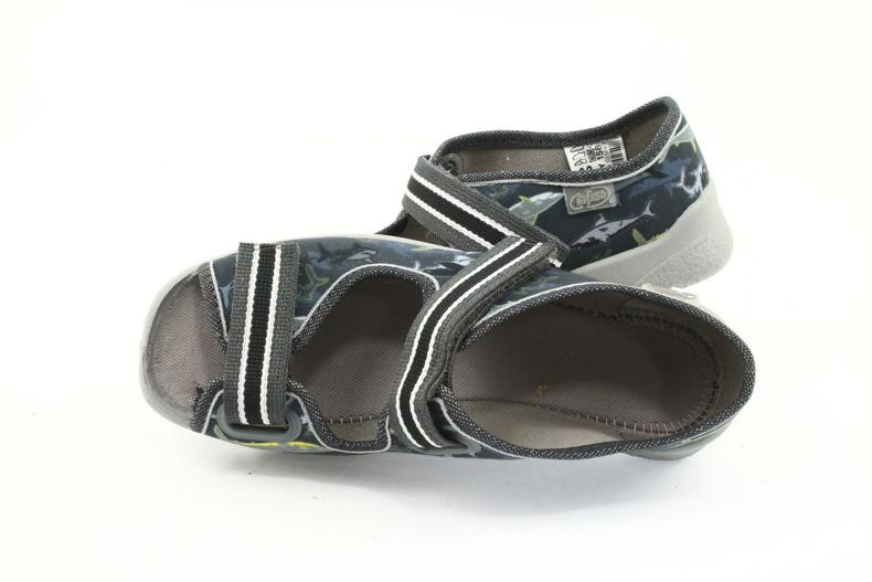 Scarpe per bambini Befado 969Y158 nero grigio 5