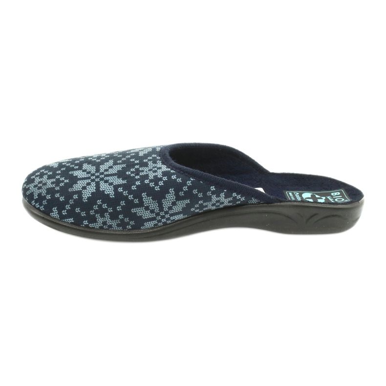 Pantofole in velluto Adanex 25405 Blu marino blu navy 1