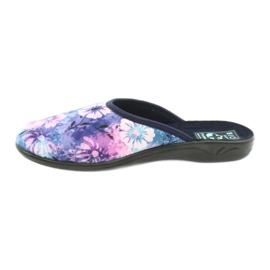 Ciabatte fiori 3D Adanex 25562 blu navy blu rosa verde 1