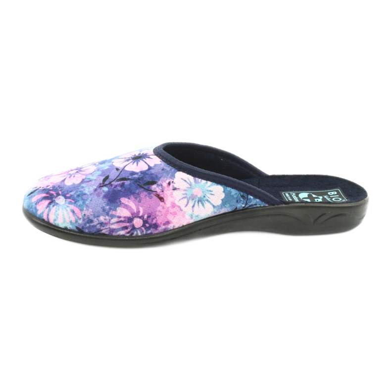 Ciabatte fiori 3D Adanex 25562 blu navy blu rosa verde 1