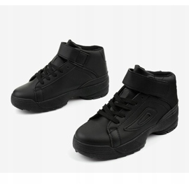 Sneakers sportive in ecopelle nera B-05 nero 2