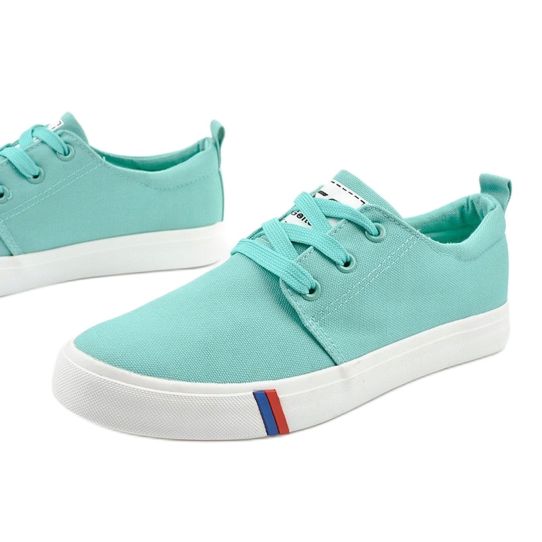 Sneakers classiche da donna verdi T-1743 verde 1