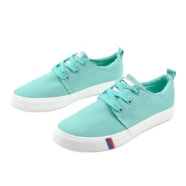 Sneakers classiche da donna verdi T-1743 verde 2