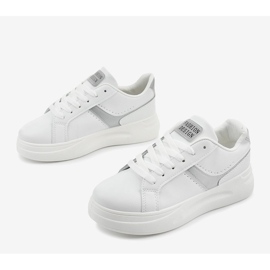 Sneakers in ecopelle bianca LLQ206-26 2