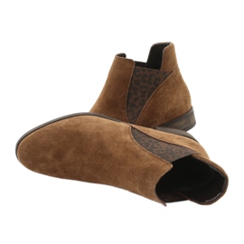 Gamis Stivaletto slip-on in camoscio 4036 marrone 4
