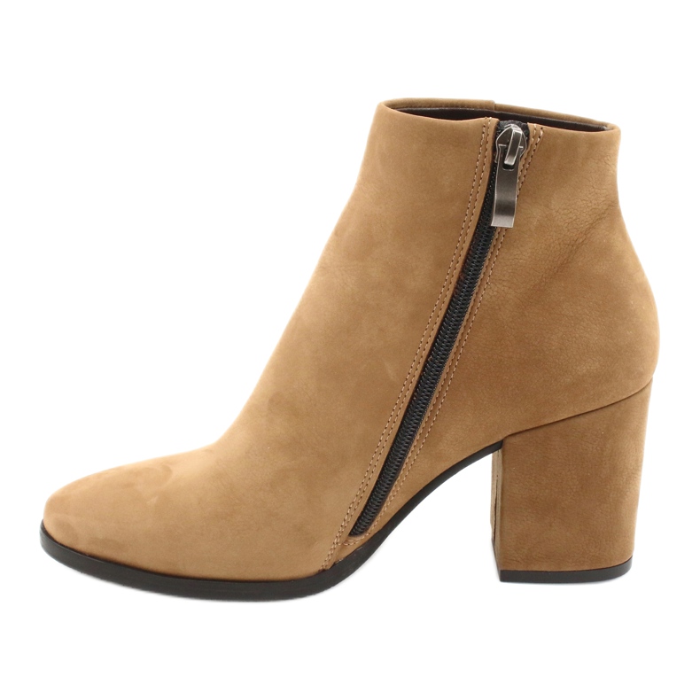 Kaniowski Stivali da donna in pelle K-0307 Toffee/Beige 1