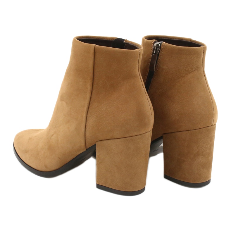 Kaniowski Stivali da donna in pelle K-0307 Toffee/Beige 3