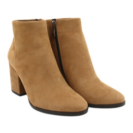 Kaniowski Stivali da donna in pelle K-0307 Toffee/Beige 4