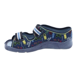 Scarpe per bambini Befado 969Y161 blu navy multicolore 2