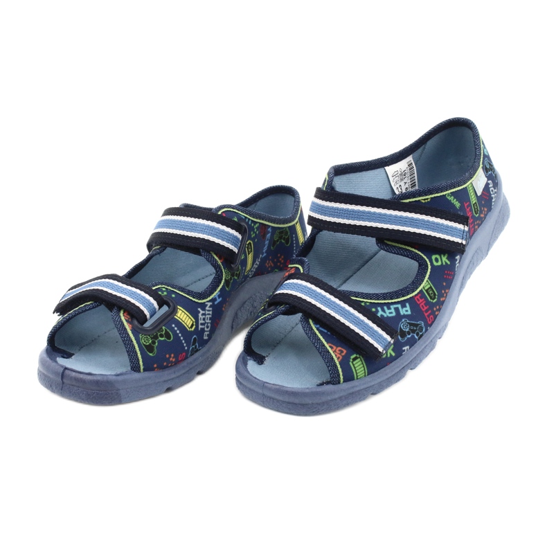 Scarpe per bambini Befado 969Y161 blu navy multicolore 3