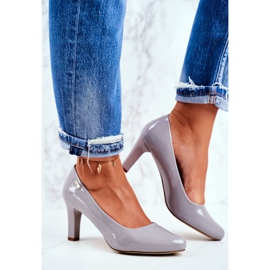 Décolleté da donna Sergio Leone Laccate Grigie Orsola grigio 2