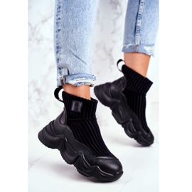 Scarpe Sportive Alte da Donna Big Star Nere GG274607 nero 1