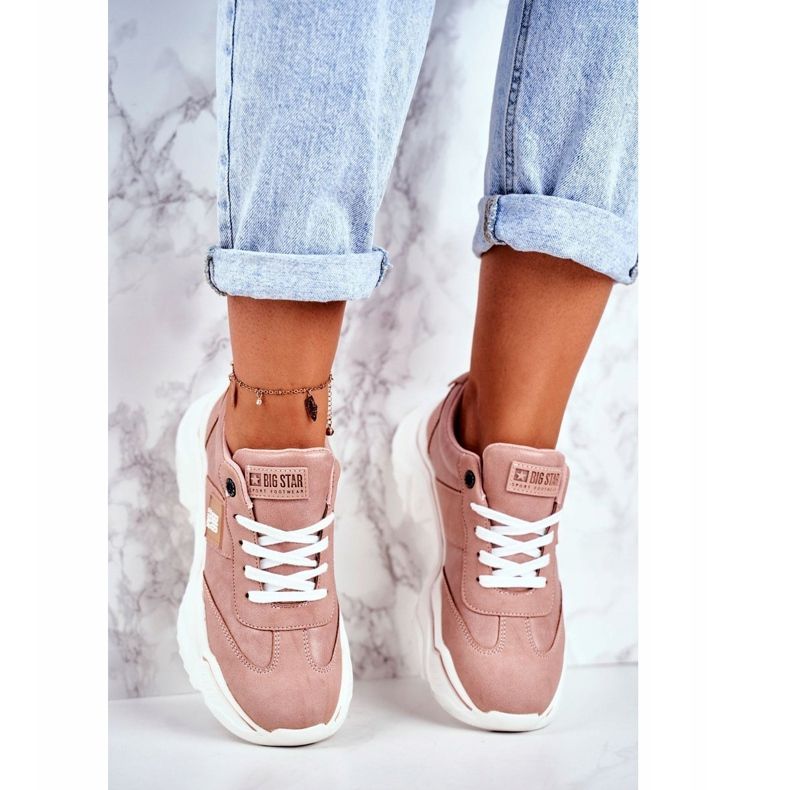 Scarpe sportive da donna Big Star Pink GG274210 rosa 1