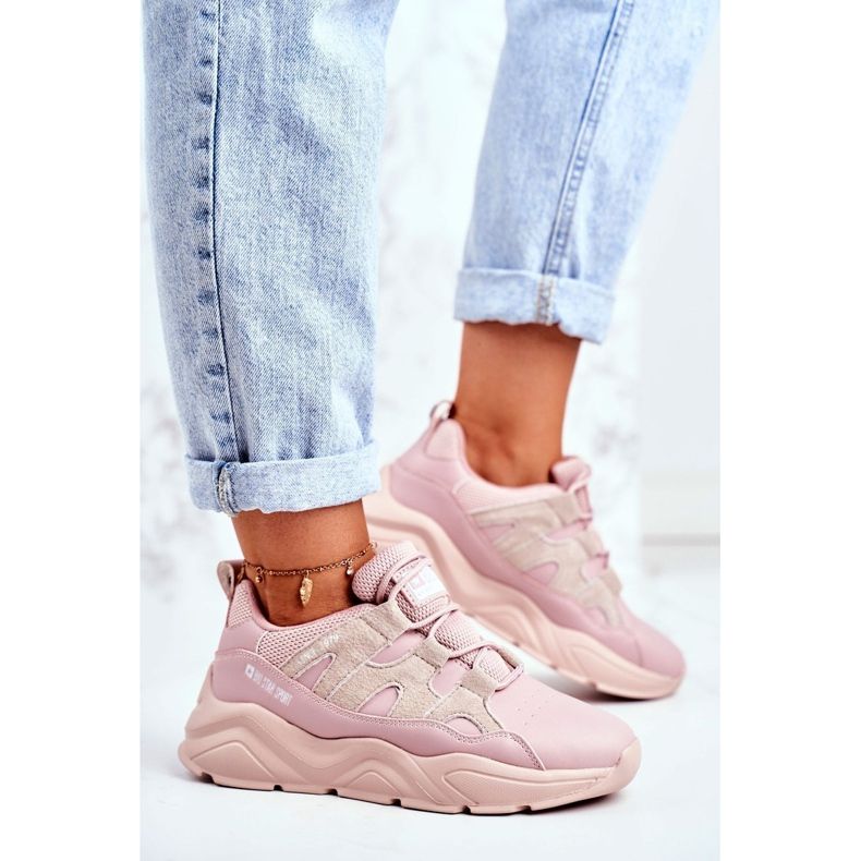 Scarpe sportive da donna Big Star Pink GG274637 rosa 1