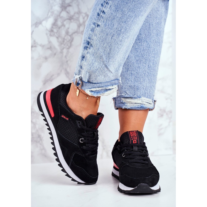 Scarpe Sportive da Donna Sneakers Big Star Nere GG274524 nero 2