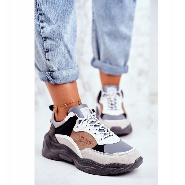 Scarpe Sportive Donna Cross Jeans Grigie GG2R4037 grigio 1