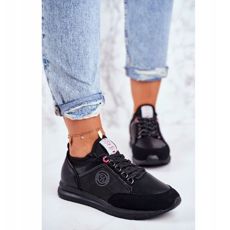 Scarpe Sportive da Donna Sneakers Cross Jeans Nere GG2R4046C nero 1