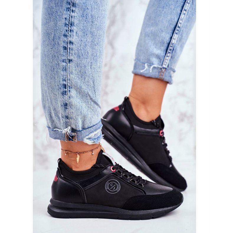 Scarpe Sportive da Donna Sneakers Cross Jeans Nere GG2R4046C nero 2